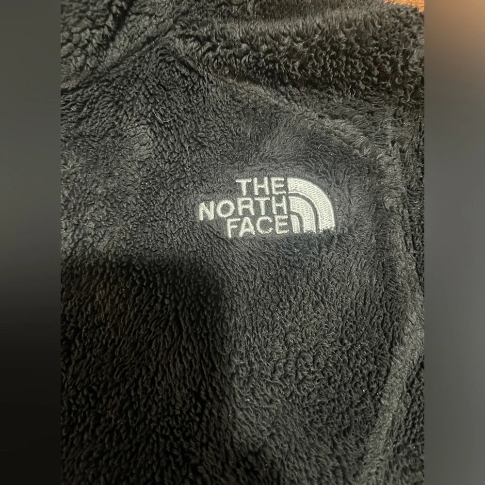 North Face Jacket Black Fleece Soft Zip Up Girls Small 7/8 MSRP $60 - Picture 3 of 5